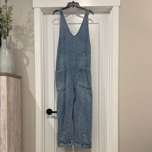 We The Free Light Blue Denim Jumpsuit